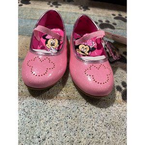 NEW Disney junior minnie mouse Ballet Flats Shoes Pink Size :12